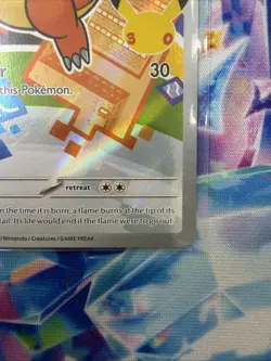 Pokemon Charmander Promo Holo Stamped Card MEP 038 2026 80 HP Fire Saboteri - Image 3