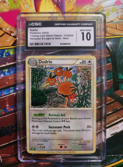 Pokemon Dodrio CGC 10 Trading Card Game Classic 014/034 Holo Card 2023 - Image 1