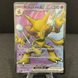Alakazam ex 188/165 Scarlet & Violet 151 Full Art Ultra Rare Holo Pokemon Card - Image 1
