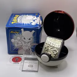 Burger King Pokemon Mewtwo 23K Gold Plated Trading Card - Image 1