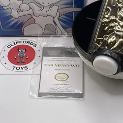 Burger King Pokemon Mewtwo 23K Gold Plated Trading Card - Image 3
