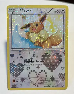 Eevee RC14/RC25 Legendary Treasures Radiant Collection Holo LP Pokemon Card - Image 1