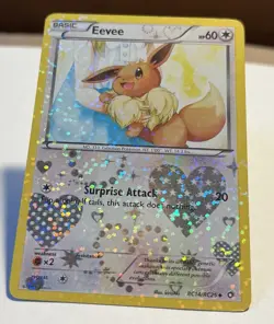 Eevee RC14/RC25 Legendary Treasures Radiant Collection Holo LP Pokemon Card - Image 2