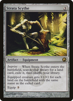 Strata Scythe #206 (Foil) (LP) Scars of Mirrodin SOM Magic MTG - Image 1