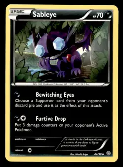 Sableye 44/98 Uncommon Ancient Origins Pokemon Moderately Played - Image 1
