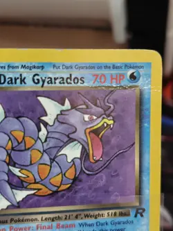 Dark Gyarados 25/82 Rare Team Rocket Pokemon non holo slight crease - Image 2