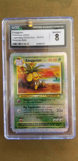 2002 Poke'mon Legendary Collection Reverse Holo #23 Exeggutor CGC 8* - Image 1