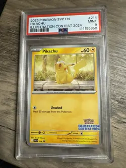 psa 9 pokemon cards Pikachu - Image 1