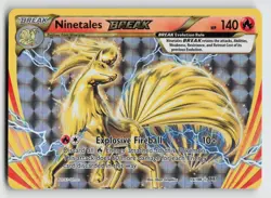 Ninetales BREAK 16/108 XY Evolutions Rare BREAK Pokemon LP - Image 1