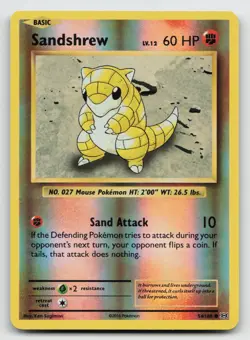 Sandshrew 54/108 XY Evolutions Reverse Holo Pokemon LP - Image 1
