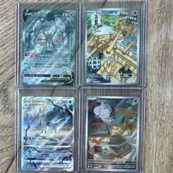 Pokemon TCG Card Lot 16 Foil Cards Meowth GX, Rayquaza VMAX, Zacian V, Glaceon V - Image 2