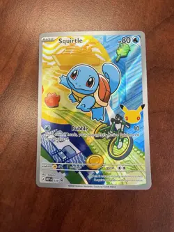 Pokemon Squirtle 039 MEP Promo Stamped Holo Basic Card 80 HP 10 Attack - Image 1