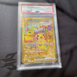 2024 POKEMON SSP EN-SURGING SPARKS HYPER RARE #247 PIKACHU EX PSA 10 - Image 1