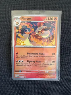 Flareon (Poke Ball Pattern) 013/131 Holo SV: Prismatic Evolutions Pokemon NM - Image 1