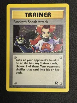 Pokemon Rocket's Sneak Attack Rare Trainer 72/82 Team Rocket Unlimited English - Image 1