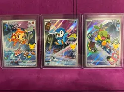 Pokemon TCG First Partner Illustration Collection Series 1 Gen 4 Sinnoh Starters - Image 1