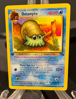 OMANYTE - Pokemon 1st Edition 52/62 Fossil 1999 WOTC - Image 1