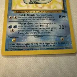 Pokemon TCG Vaporeon Jungle 28/64 Regular 1999-2000 Wizards Base Set Copyright - Image 3