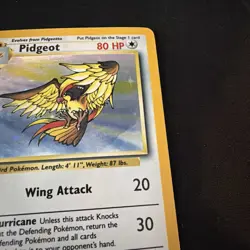 Pokemon TCG Jungle [No Symbol] Error Pidgeot 8/64 Holo Rare - Image 2