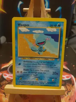Pokemon TCG Wooper Neo Genesis 82/111 Regular Unlimited Common - Image 1