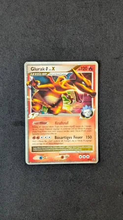 Pokemon TCG Karte - Glurak G LV.X Holo DP45 Black Star Promo Deutsch - Image 1