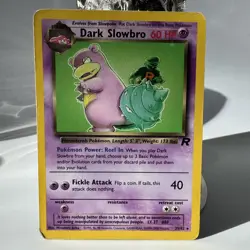 Dark Slowbro 29/82- Team Rocket Pokemon TCG - MP - Image 1