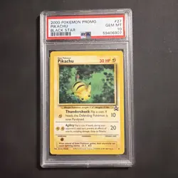 Pokemon Pikachu TCG Black Star Promo #27 PSA Gem Mint 10 2000 - Image 1