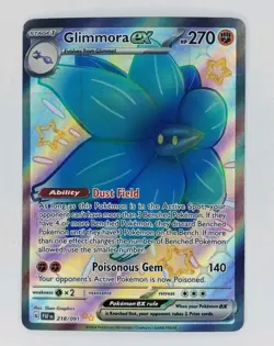Glimmora ex 218/091 Shiny Ultra Rare Paldean Fates Pokemon Near Mint - Image 1