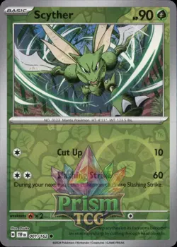 Scyther 1/162 Common Reverse Holo Temporal Forces Pokemon - Image 1