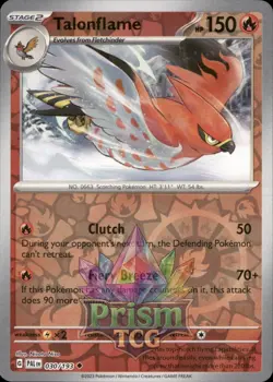Talonflame 30/193 Uncommon Reverse Holo Paldea Evolved Pokemon - Image 1