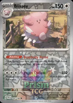 Blissey 145/198 Uncommon Reverse Holo Scarlet & Violet Pokemon - Image 1