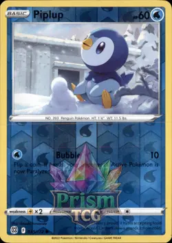 Piplup 35/172 Common Reverse Holo Brilliant Stars Pokemon - Image 1