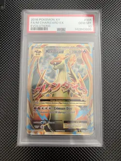 2016 Pokemon XY FA/M Mega Charizard EX Evolutions #101 PSA 10 GEM MINT - Image 1