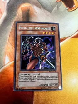 Amazoness Chain Master Italian RP01-EN097 IT097 1996 Print Heavy Play Yugioh TCG - Image 1