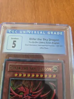 Yu-Gi-Oh Slifer the Sky Dragon GBI-001 Ultra Rare CGC 5 - Image 2