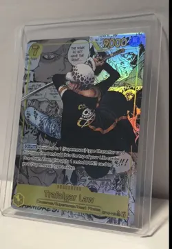 Bandai Trafalgar Law OP10-119 Royal Blood Secret Rare Full Art Foil 9000 Power - Image 1