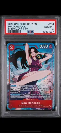 2025 ONE PIECE OP12 LEGACY OF THE MASTER ALTERNATE ART #014 BOA HANCOCK - Image 1