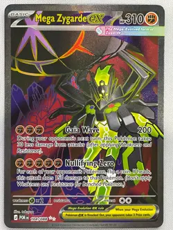 Mega Zygarde ex 104/088 Ultra Rare Perfect Order Pokemon Holo Near Mint - Image 1