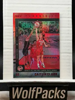 2025 Panini Caitlin Clark Chronicled - WNBA Caitlin Clark WNBA #5 Red Holo - Image 1
