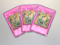 yugioh 3X Drastic Drop Off PTDN-EN074 Ultimate unlimited Ed near mint play set - Image 2