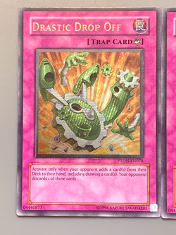 yugioh 3X Drastic Drop Off PTDN-EN074 Ultimate unlimited Ed near mint play set - Image 4