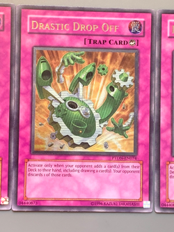 yugioh 3X Drastic Drop Off PTDN-EN074 Ultimate unlimited Ed near mint play set - Image 5