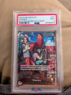 Shanks (2025 PSA Magazine Promo) OP09-001 One Piece Promotion Cards Foil - Image 3