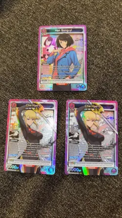 Union arena Solo Leveling X2 - Cha Hae-in SR And X1 - Han Song-yi SR. 011 003 - Image 1