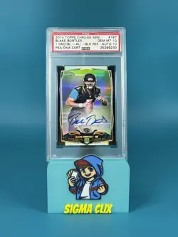Blake Bortles ROOKIE RC AUTO 04/25 PSA 10 2014 Topps Chrome Mini Black Refractor - Image 1