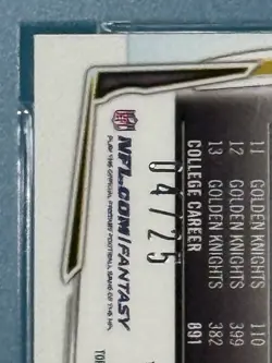 Blake Bortles ROOKIE RC AUTO 04/25 PSA 10 2014 Topps Chrome Mini Black Refractor - Image 3