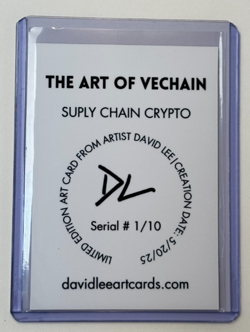 The Art Of VeChain Limited Artist Signed "Supply Chain Crypto" Trading Card 1/10 - Image 2