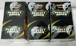 X3 Pokemon Mega Evolution Perfect Order Half Booster Box 18 Packs - Sealed - Image 1