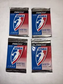 1998 Pinnacle WNBA Trading Cards Factory Sealed Box 10 Cards/Pack, Lot 4 Packs - Image 1
