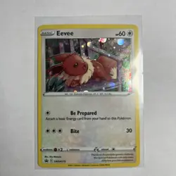 Pokemon Eevee Promo Holo Basic SWSH175 Sword & Shield 60 HP TCG Card - Image 1